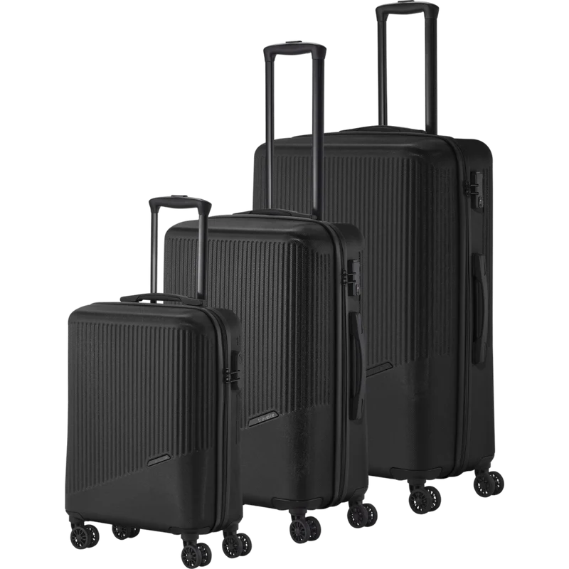 Travelite Bali 4-Rollen Kofferset 3tlg. -Schwarz