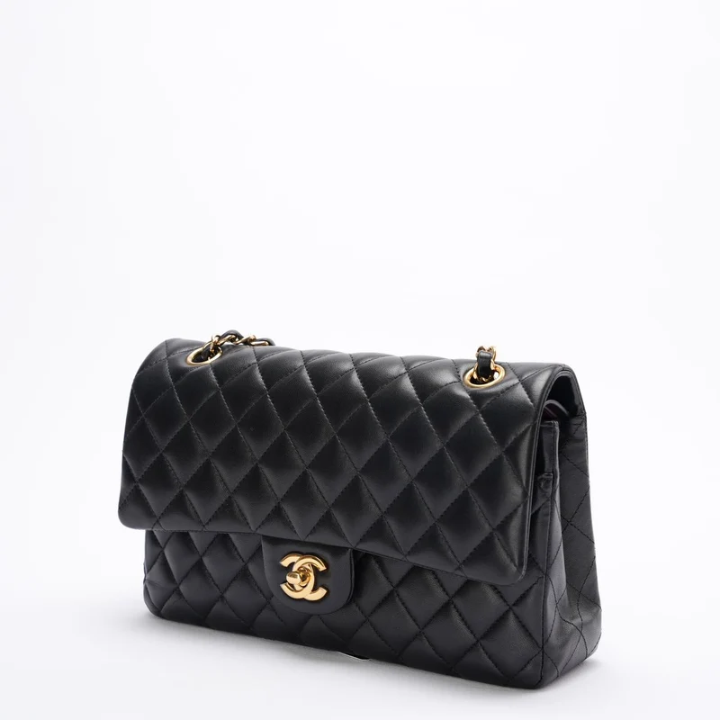 Chanel Classic Flap Bag Schwarz Mittel 2018