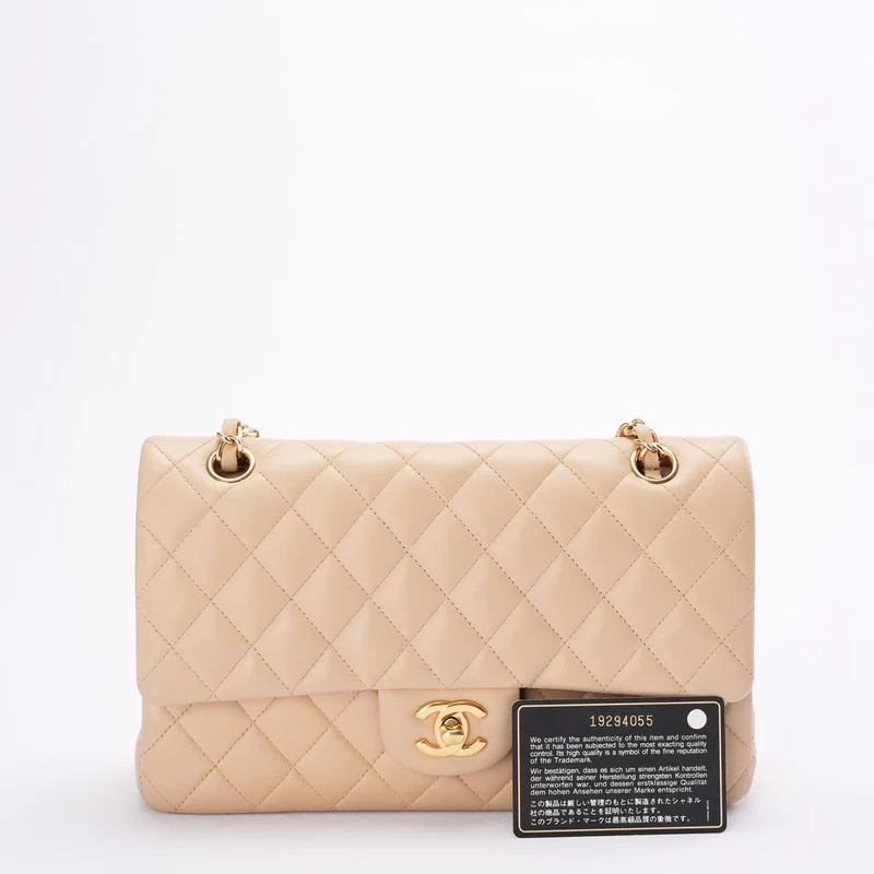 Chanel Classic Flap Bag mittel Beige