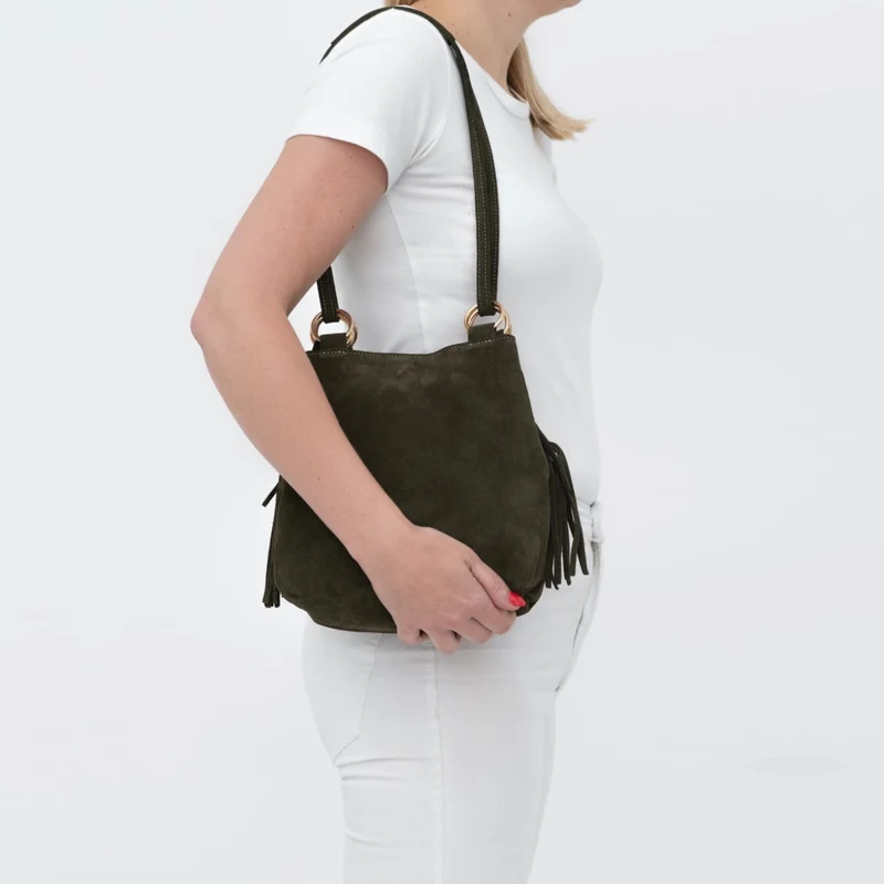 Handtasche TASSELBAG -Khaki-