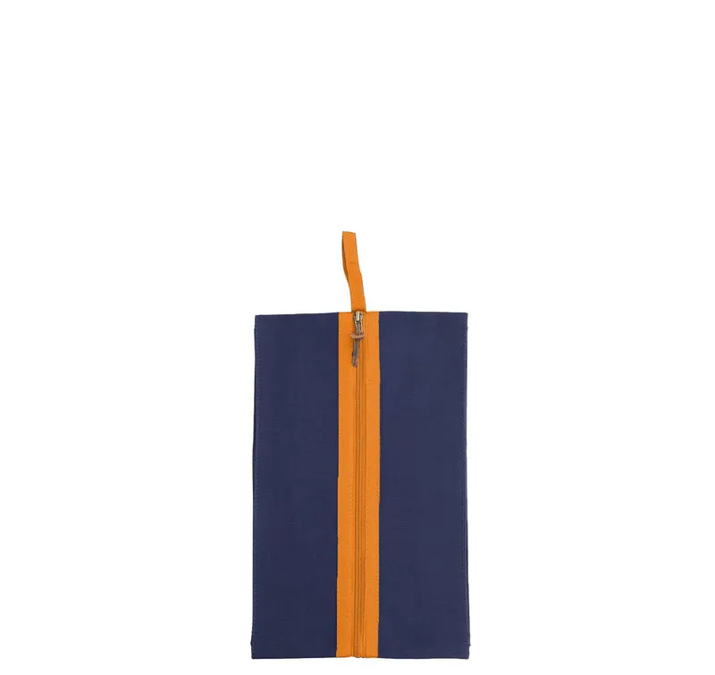 Schuh- und Wäschebeutel NAVY RIPS orange