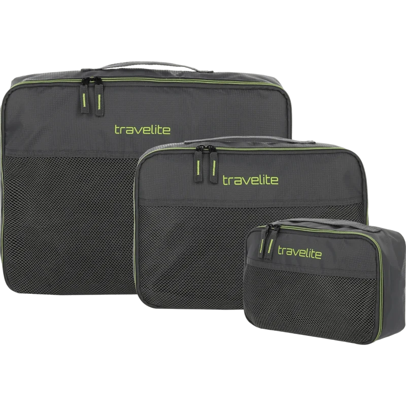 Travelite Accessoires Packing Cubes 3tlg. -Anthrazit