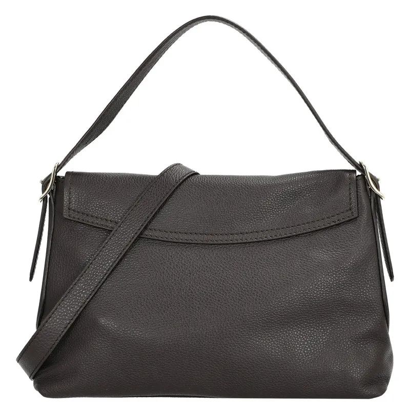 abro Carina - Schultertasche 26 cm (dark brown)