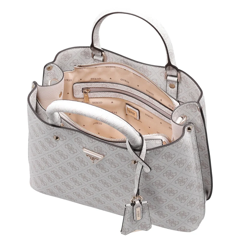 Guess Meridian II Satchel - Henkeltasche 30 cm (bone logo)