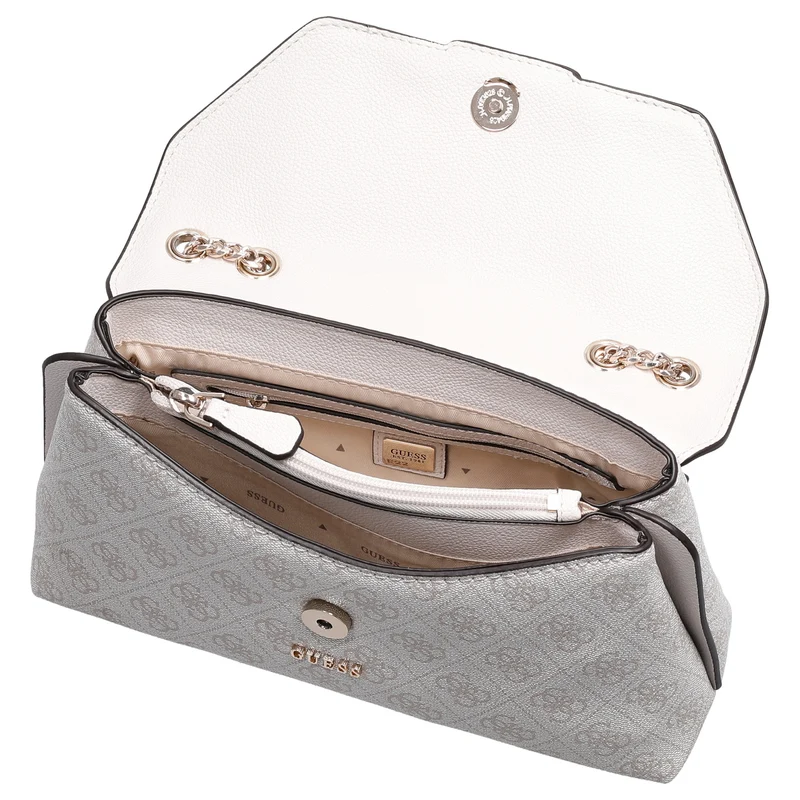 Guess Lindsey XBody Flap - Umhängetasche 27 cm (bone logo)