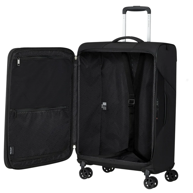Samsonite Litebeam - 4-Rollen-Trolley M 66 cm erw. (black)