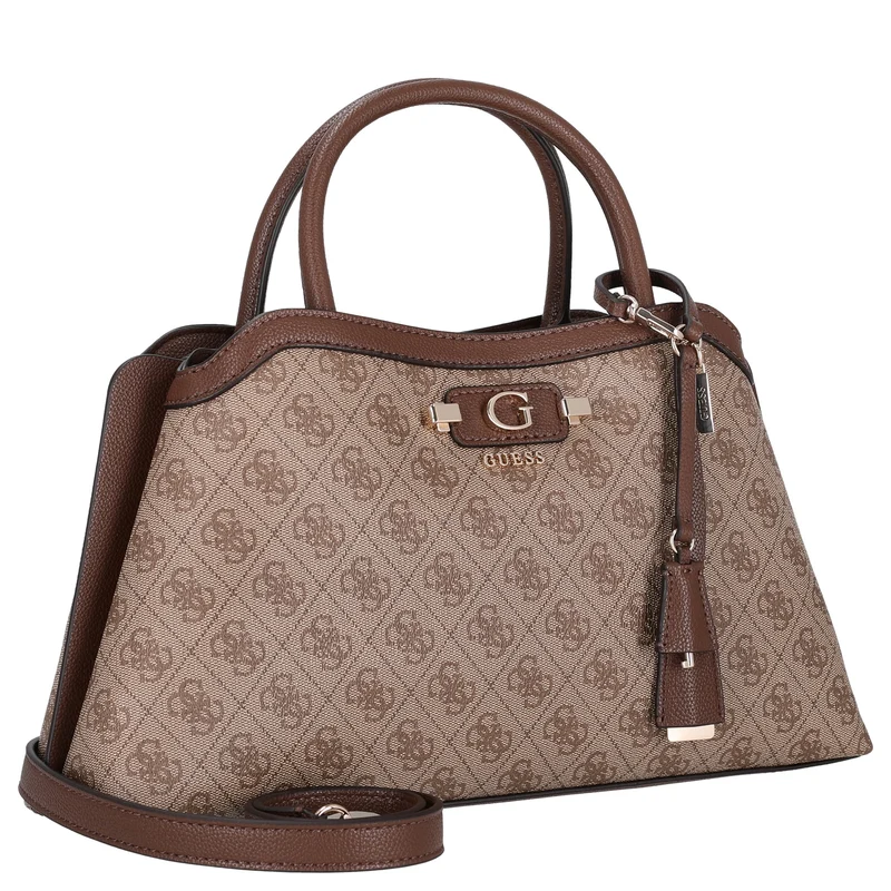Guess Lindsey Satchel - Henkeltasche 36 cm (latte logo)