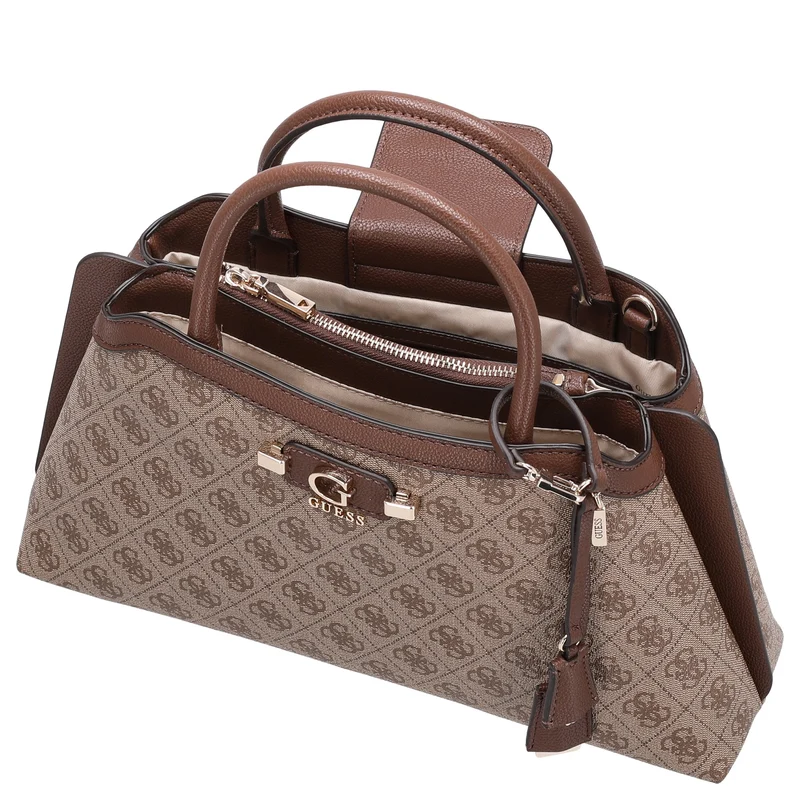 Guess Lindsey Satchel - Henkeltasche 36 cm (latte logo)