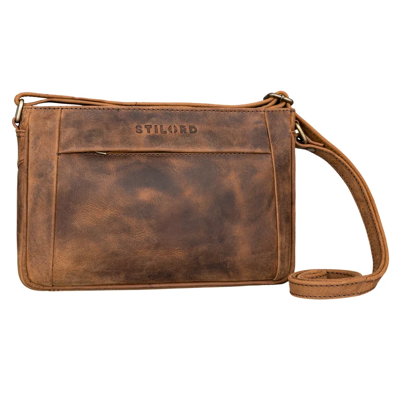 "Honey" Vintage Handtasche Damen Klein Leder