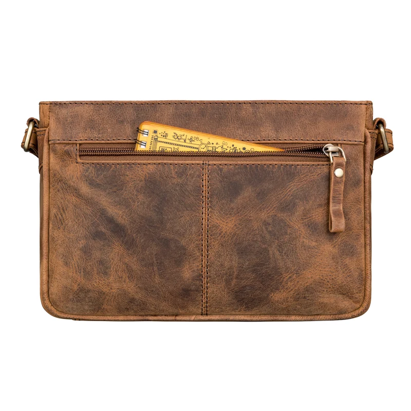 "Honey" Vintage Handtasche Damen Klein Leder