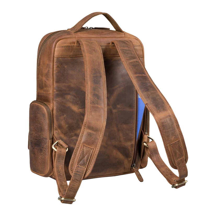"Blaze" Vintage Leder Rucksack Herren Damen Groß