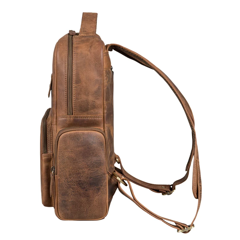 "Blaze" Vintage Leder Rucksack Herren Damen Groß