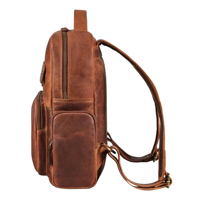 "Blaze" Vintage Leder Rucksack Herren Damen Groß