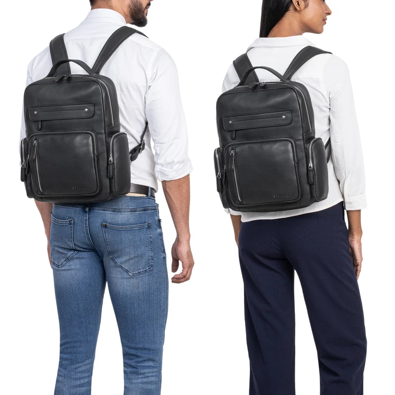 "Blaze" Vintage Leder Rucksack Herren Damen Groß