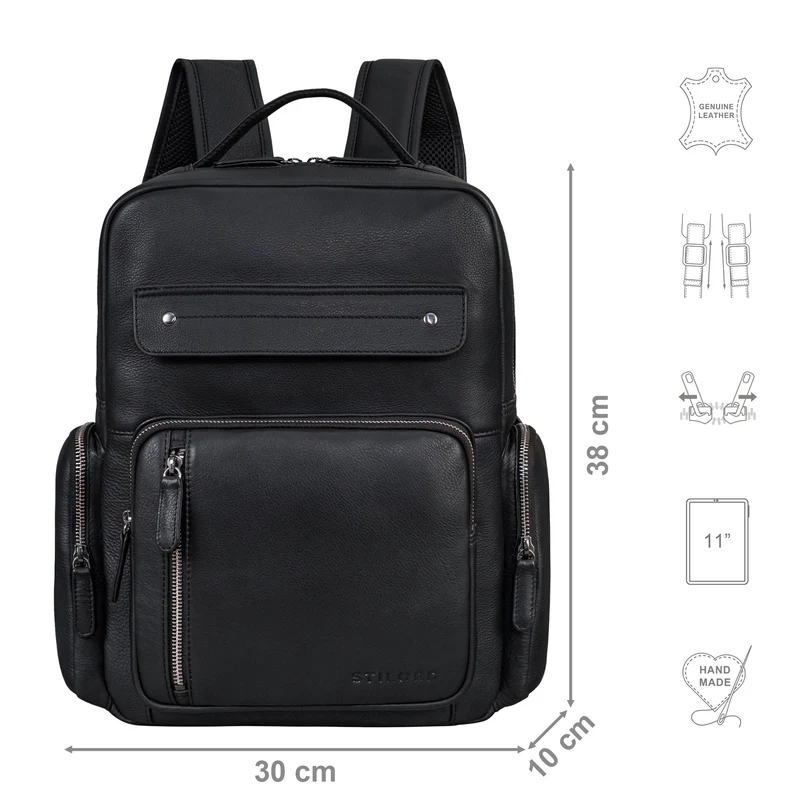 "Blaze" Vintage Leder Rucksack Herren Damen Groß