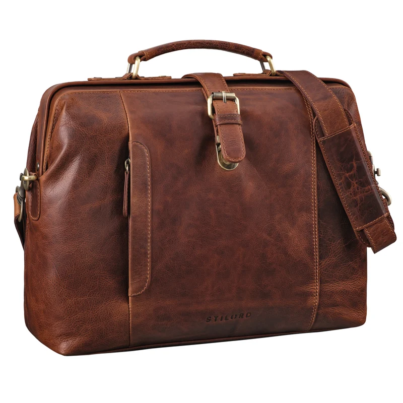 "Casey" Vintage Handtasche Leder Damen Herren Arzttasche