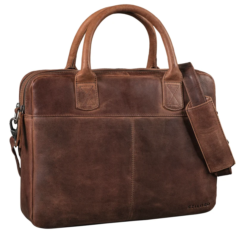 STILORD "Performance" Aktentasche Leder 15,6 Zoll
