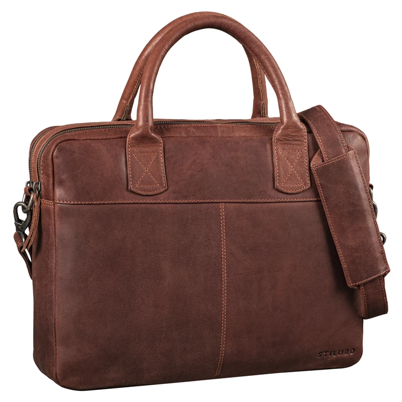 STILORD "Performance" Aktentasche Leder 15,6 Zoll