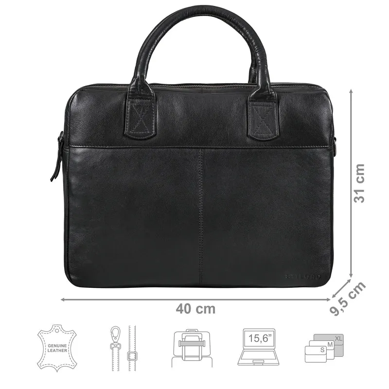 STILORD "Performance" Aktentasche Leder 15,6 Zoll
