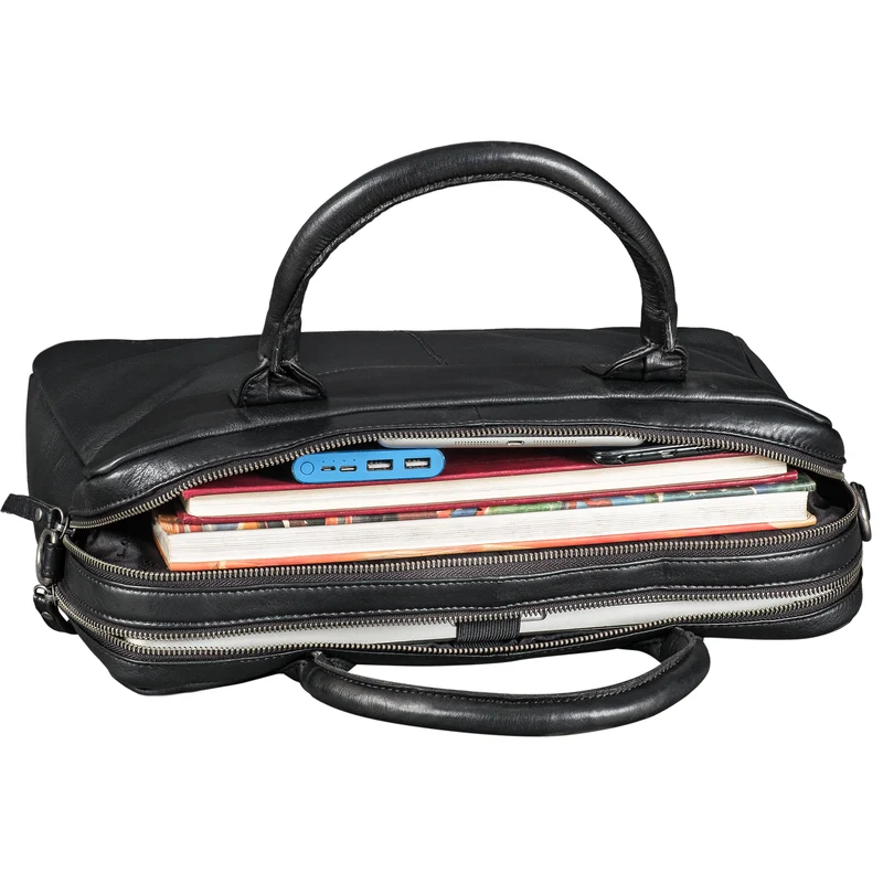 STILORD "Performance" Aktentasche Leder 15,6 Zoll