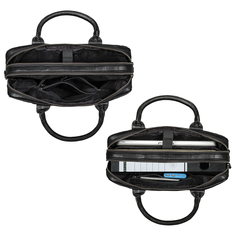 STILORD "Performance" Aktentasche Leder 15,6 Zoll