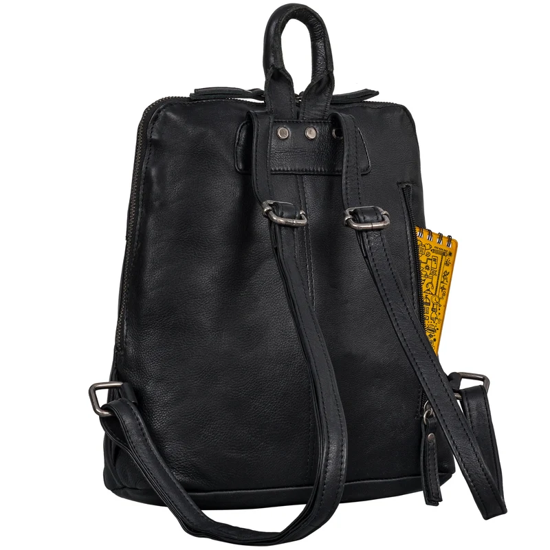 "Sally" Vintage Rucksack Damen Leder Klein
