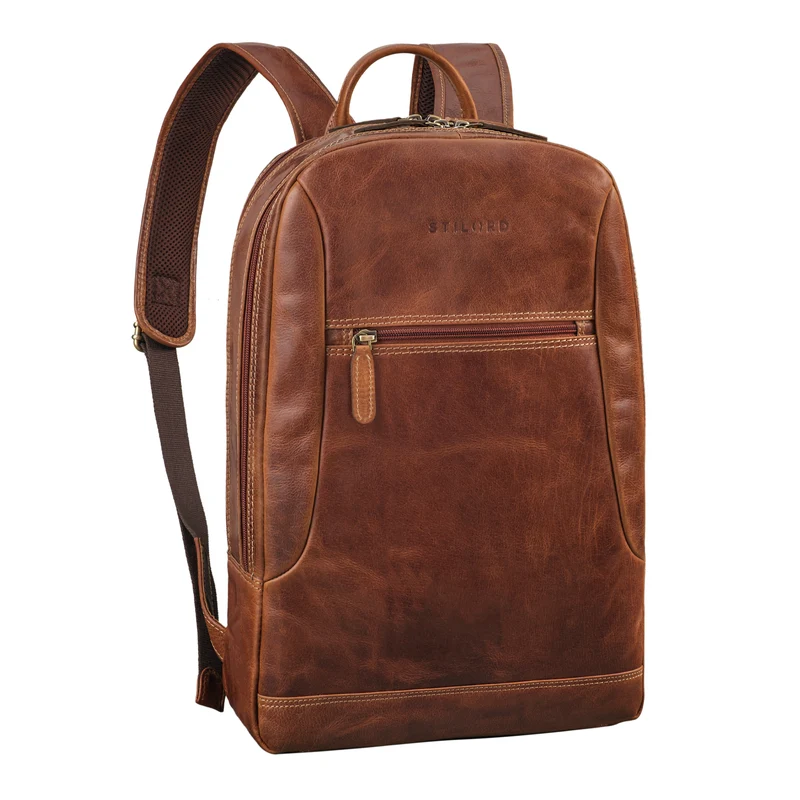 "Bradley" Vintage Laptoprucksack 15,6 Zoll Leder