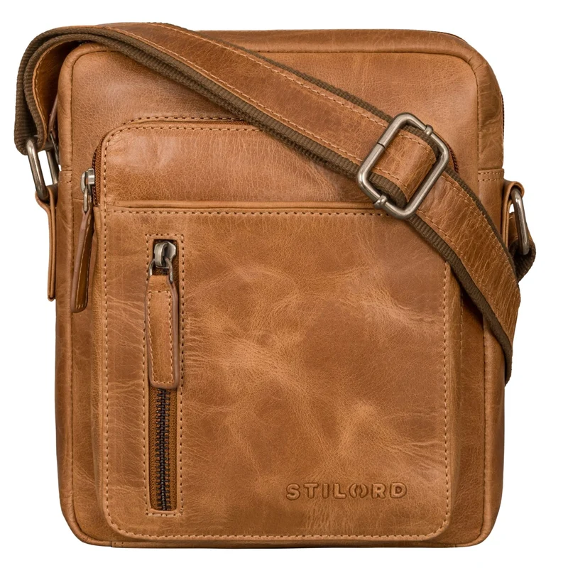 "Dain" Schultertasche Herren Leder Klein Umhängetasche