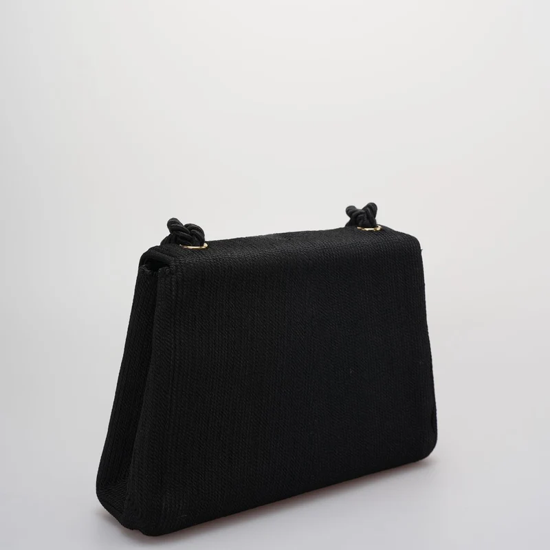 Chanel Vintage Seidenseil Mini Kelly Flap Bag 24K Gold Hardware 1997 gewebt