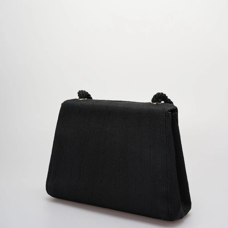Chanel Vintage Seidenseil Mini Kelly Flap Bag 24K Gold Hardware 1997 gewebt
