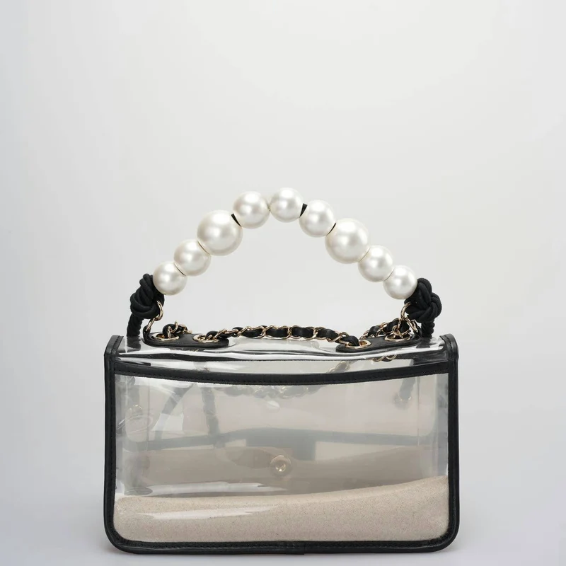 Chanel Sand By The Sea Classic Flap Bag Medium mit Perlenriemen – Kollektion 2018