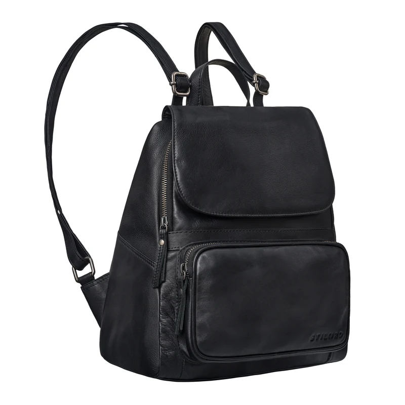 STILORD “Ellie“ Eleganter City-Rucksack für Damen aus Echt-Leder klein
