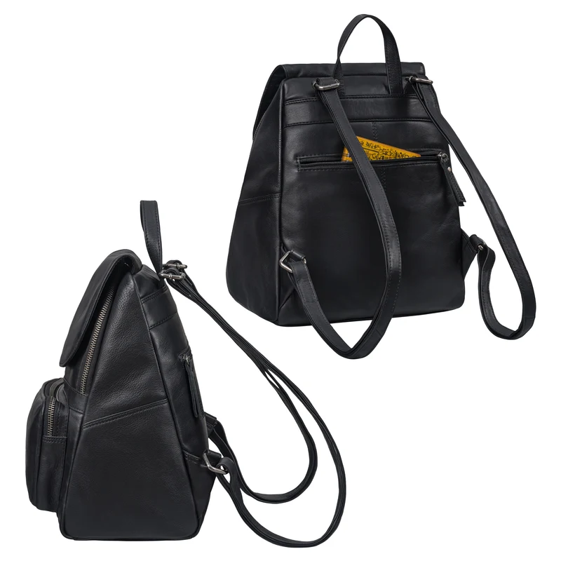 STILORD “Ellie“ Eleganter City-Rucksack für Damen aus Echt-Leder klein