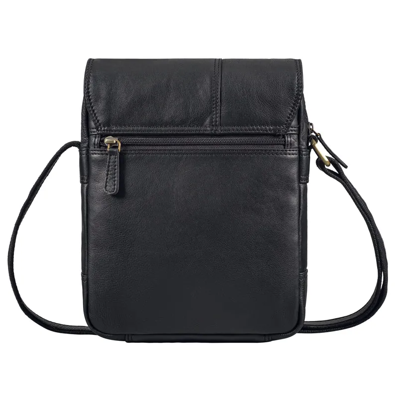 "Andy" Messenger Bag Herren Leder Klein