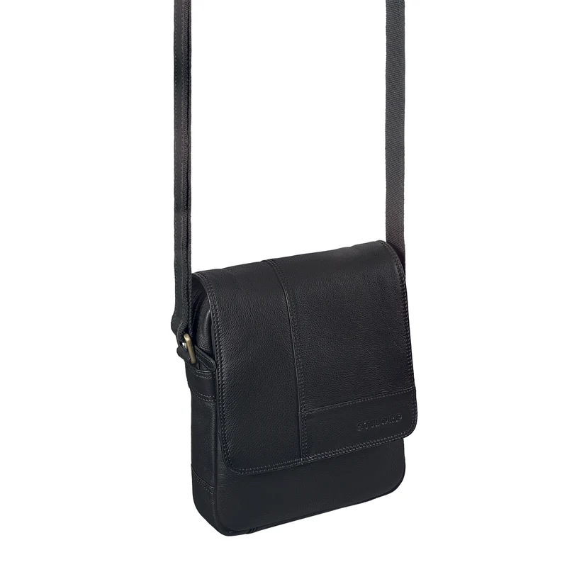 "Andy" Messenger Bag Herren Leder Klein