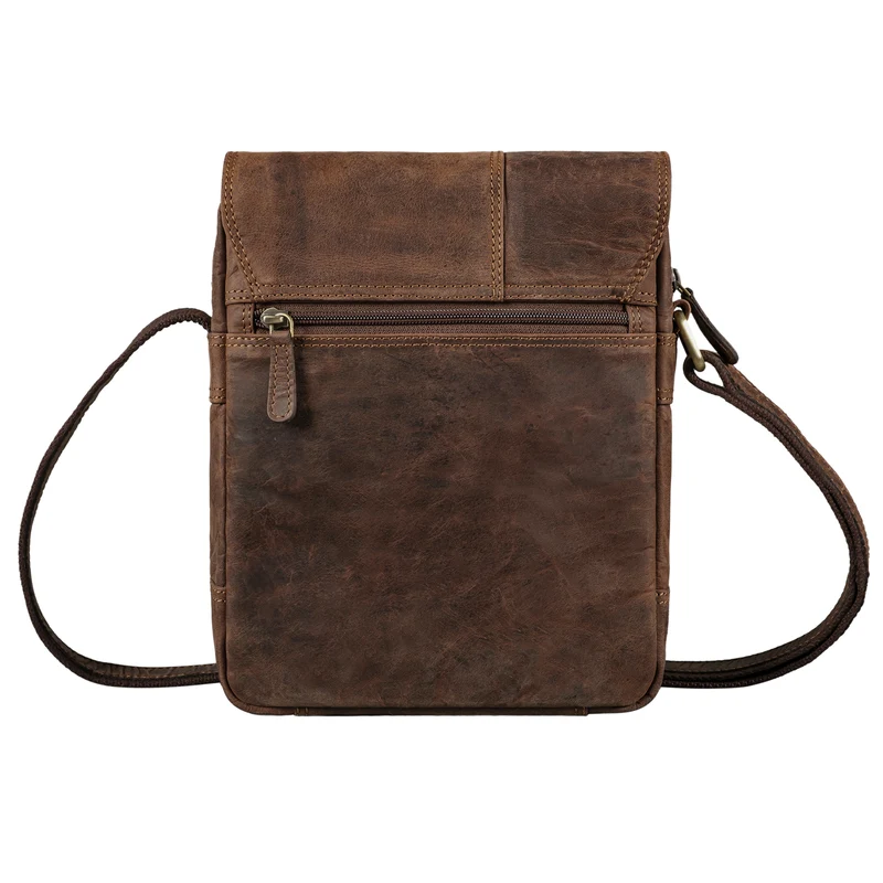 "Andy" Messenger Bag Herren Leder Klein