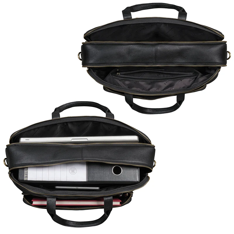 STILORD "Timothy" Elegante Laptoptasche Leder Herren & Damen 19 Zoll