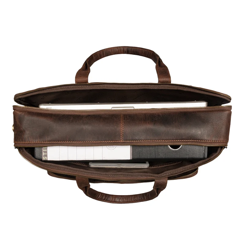STILORD "Timothy" Elegante Laptoptasche Leder Herren & Damen 19 Zoll