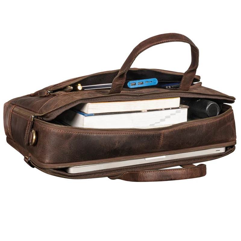 STILORD "Timothy" Elegante Laptoptasche Leder Herren & Damen 19 Zoll