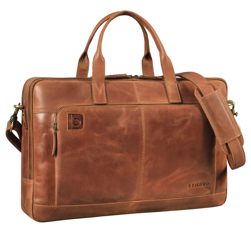 STILORD "Timothy" Elegante Laptoptasche Leder Herren & Damen 19 Zoll