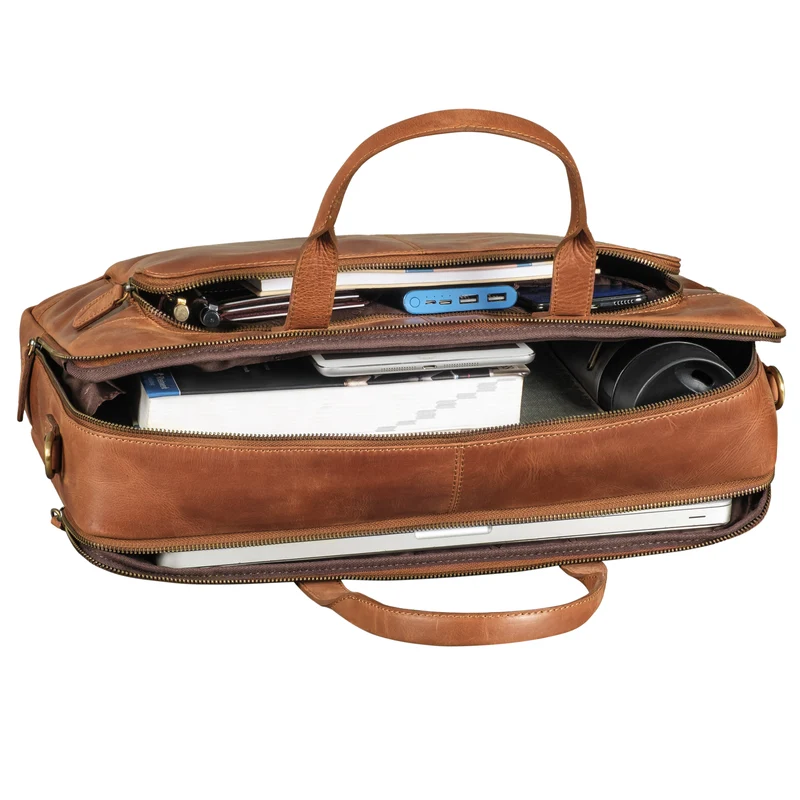 STILORD "Timothy" Elegante Laptoptasche Leder Herren & Damen 19 Zoll