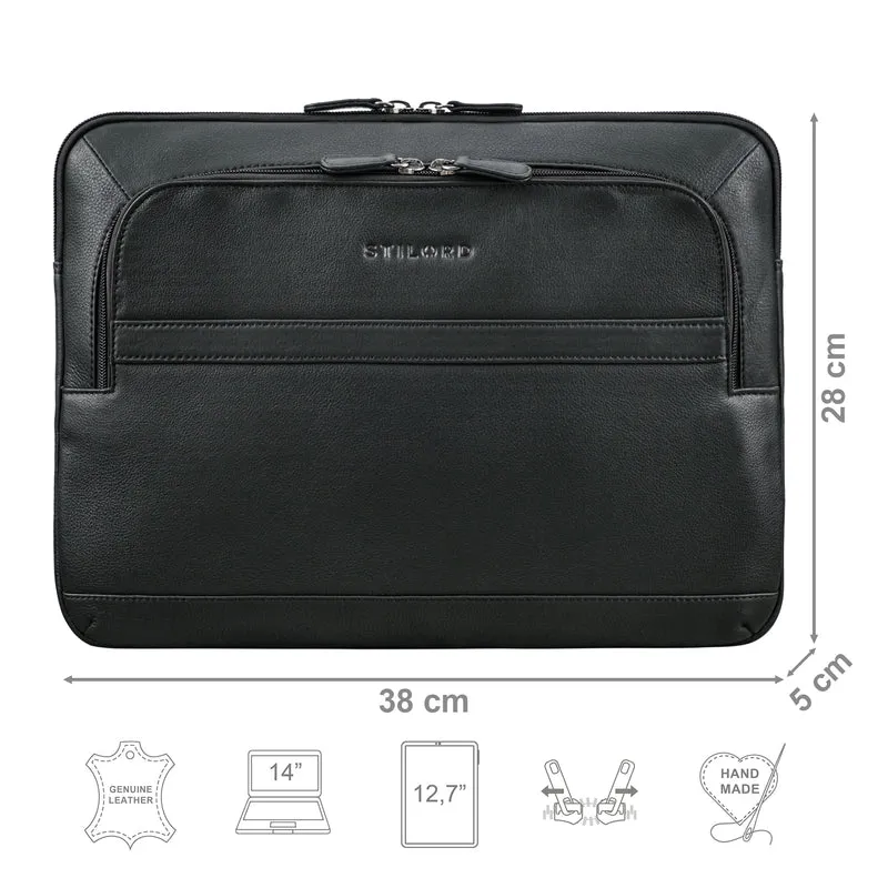 "Haven" 2-in-1 Laptop Hülle 14 Zoll Leder