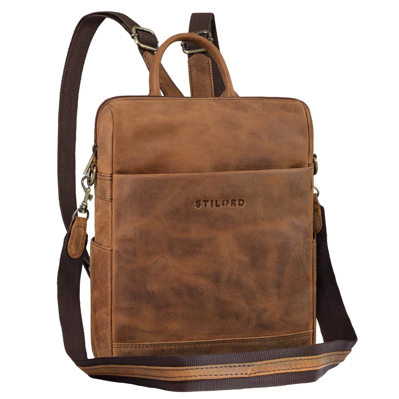 "Sienna" 2-in-1 Leder Rucksack & Umhängetasche Damen