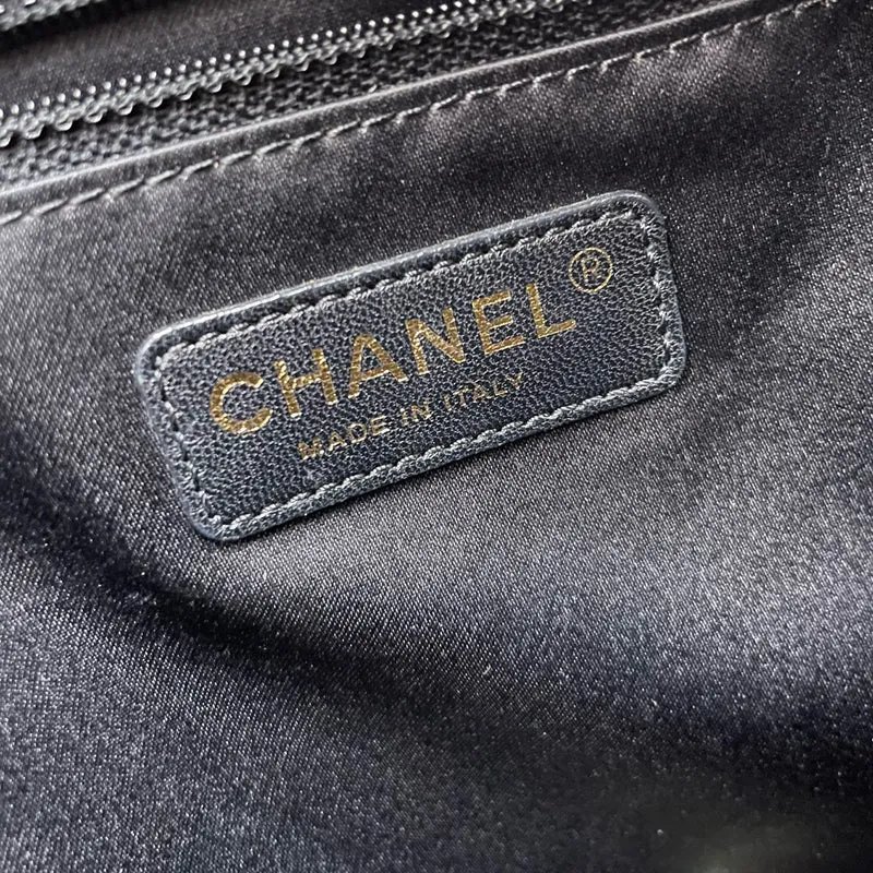 Chanel Medium Grand Shopping Tote Schwarze GST Tasche aus Kaviarleder mit Goldbeschlägen 2014