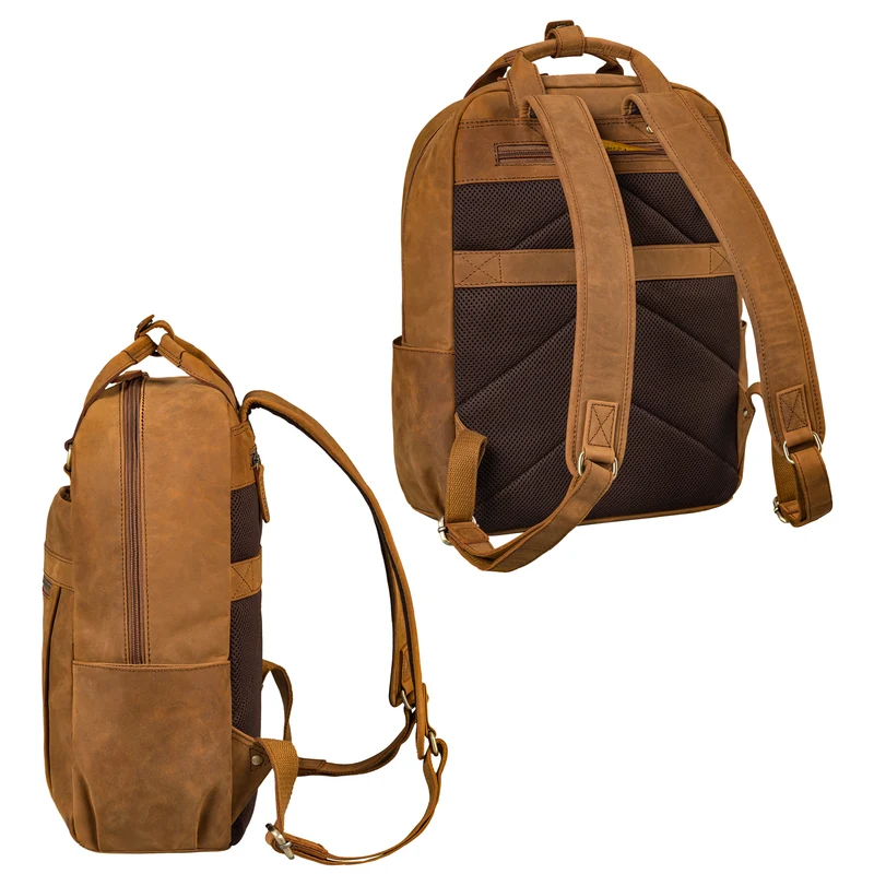 "Silva" Großer Business Rucksack Tasche Leder