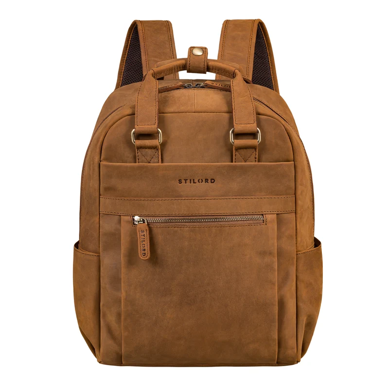 "Silva" Großer Business Rucksack Tasche Leder