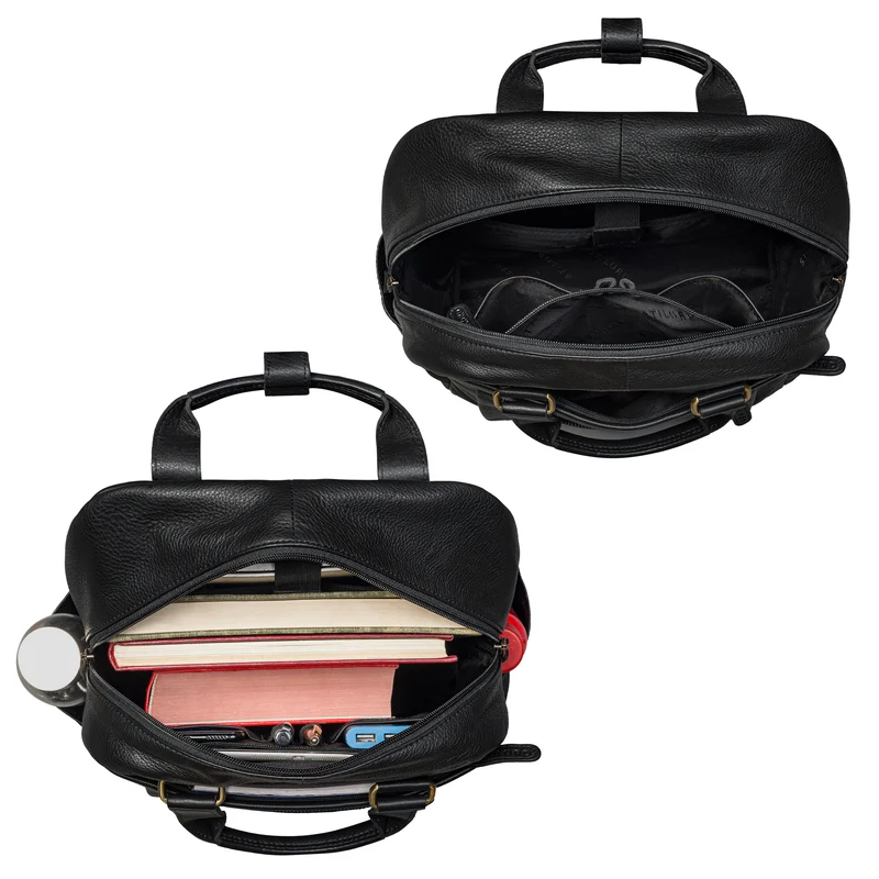 "Silva" Großer Business Rucksack Tasche Leder