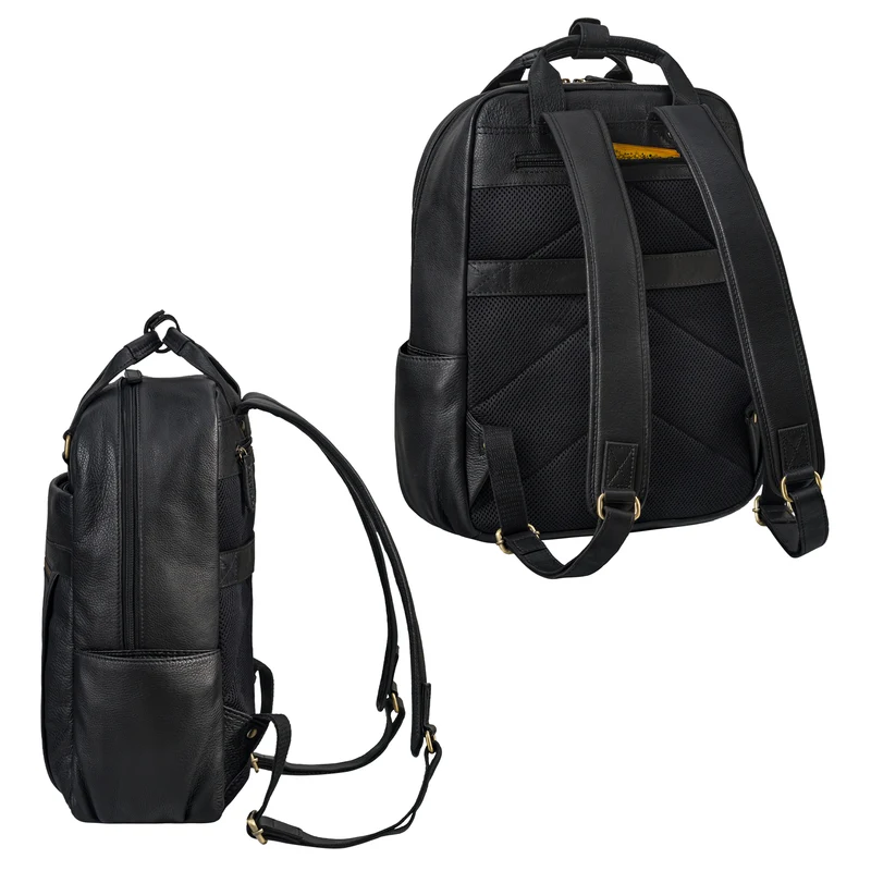 "Silva" Großer Business Rucksack Tasche Leder
