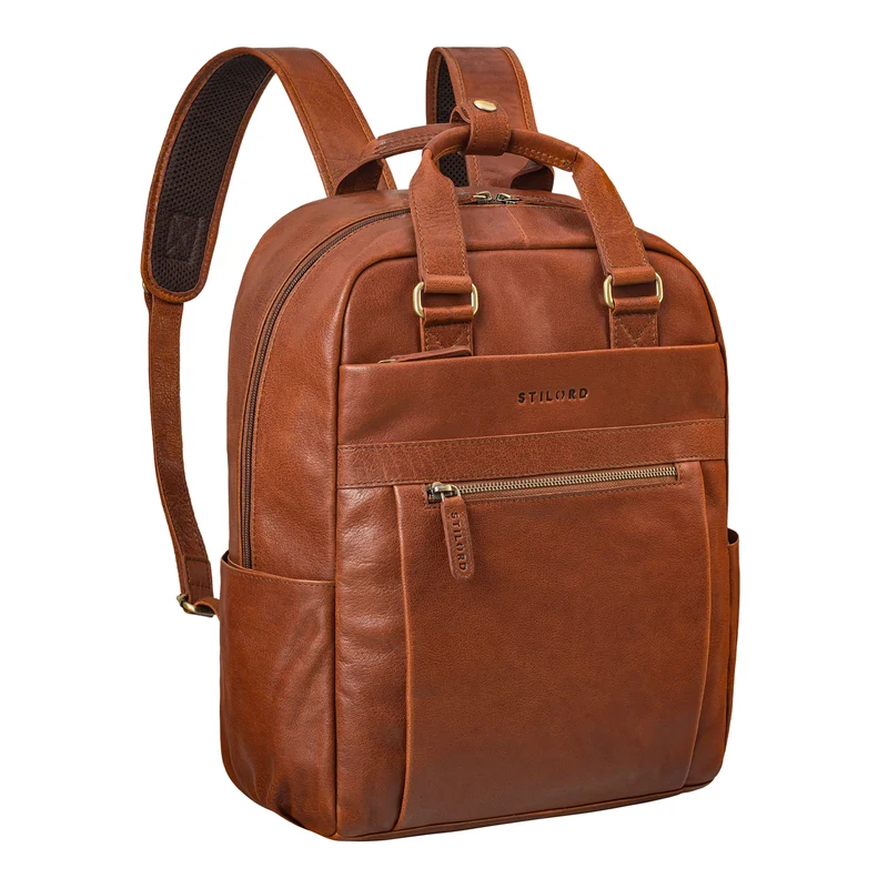 "Silva" Großer Business Rucksack Tasche Leder