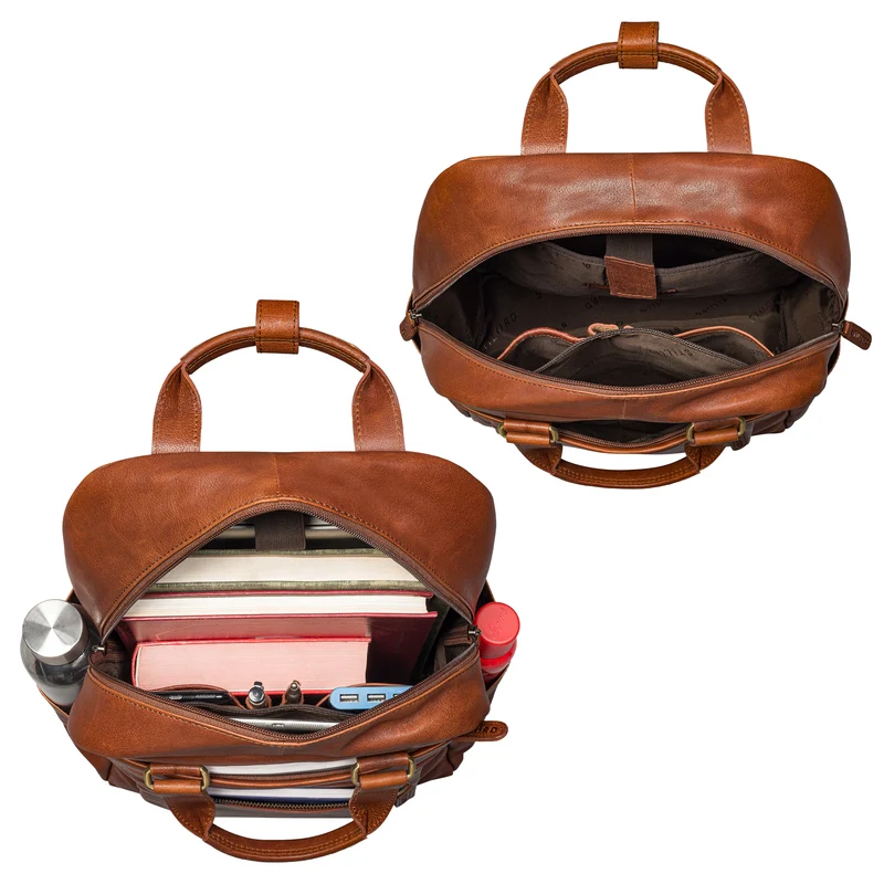 "Silva" Großer Business Rucksack Tasche Leder